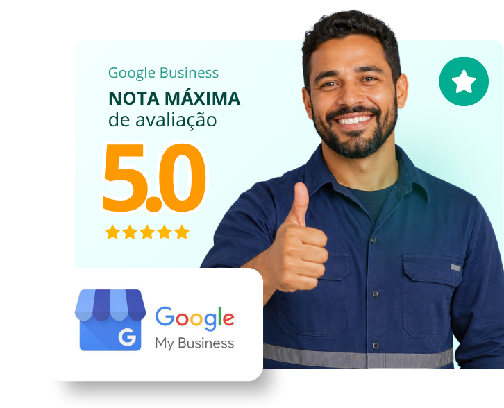 Nota máxima 5.0 no Google Business